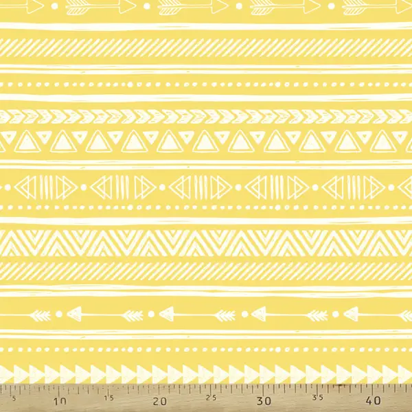 Popart Desenli Fon Perde Evm353-1 Kumaşı Kalındır Duck Bezi Değildir- Sarı-Beyaz