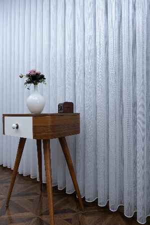 Düz Çizgili Tül -prd 2008 Pırıltılı - Dönergücü- Ekru - Kurşunlu Tül