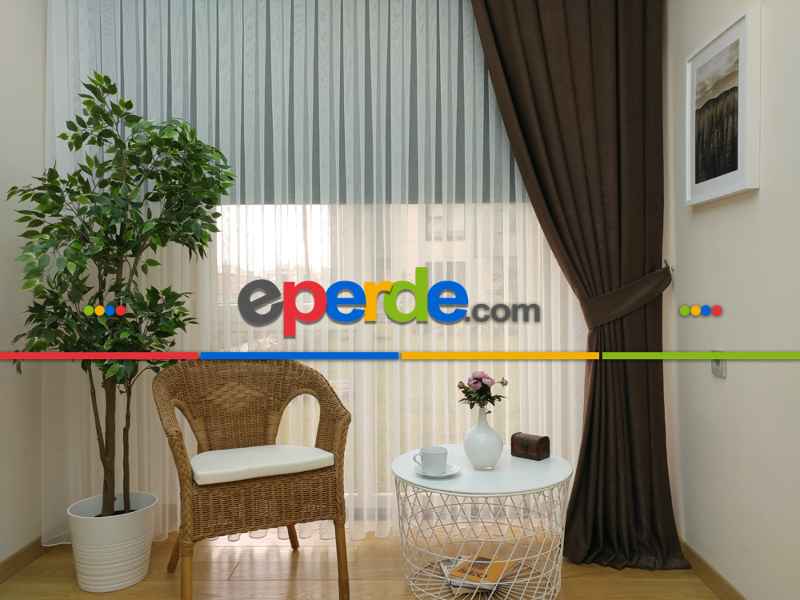 Soft Açık Kahve Fon Perde (150)- Kahve Açık