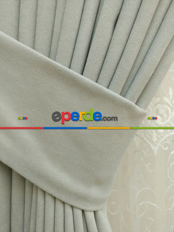 Bebek Odası - Taş Rengi - Toz Gri - Açık Gri - Düz Fon Perde 825