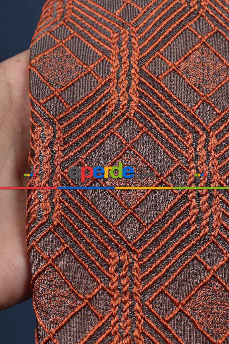 Salon Fon Perde - S Pile Dökümlü Jakar Dokuma Fon Perde