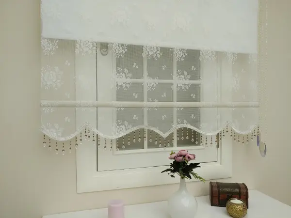 Brillant Özel Üretim - Son Kalite Çiftli Sistem Tül Perde Ve Stor Perde Tek Mekanizmada - Ekru