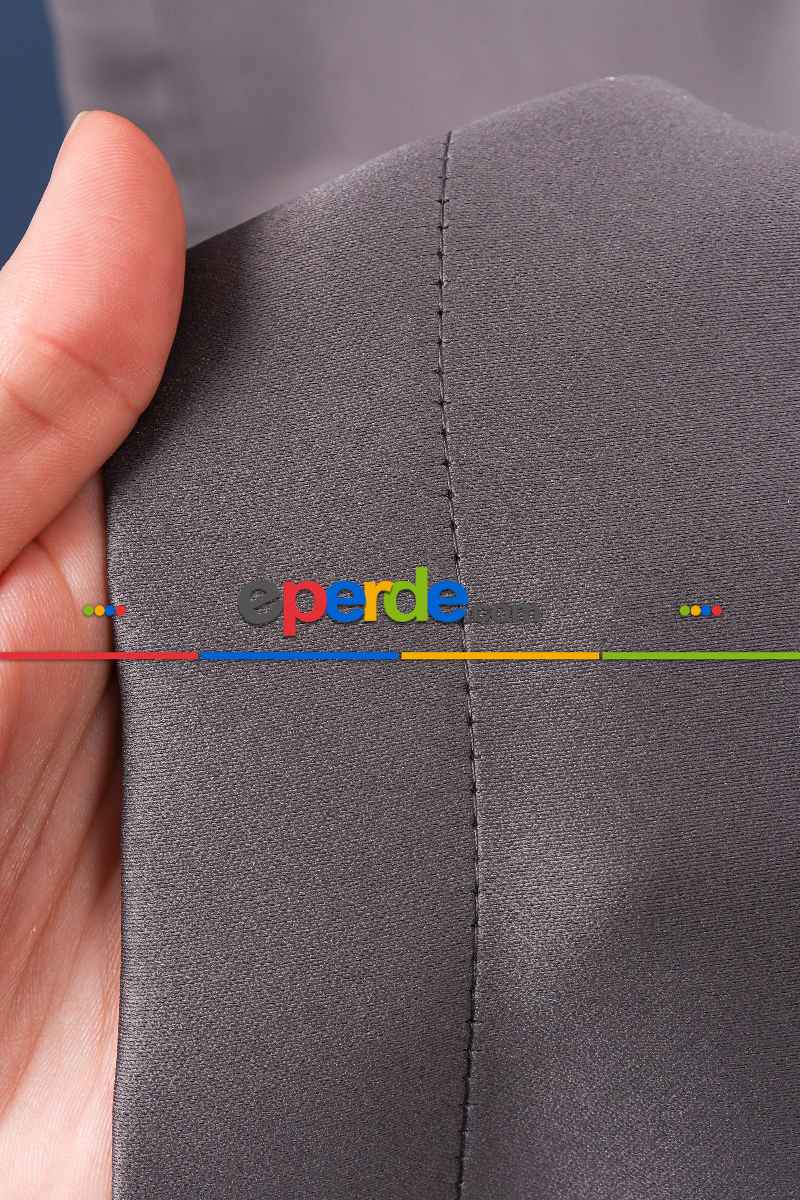 Füme- Antresit Işık Geçirmez Blackaut Fon Perde