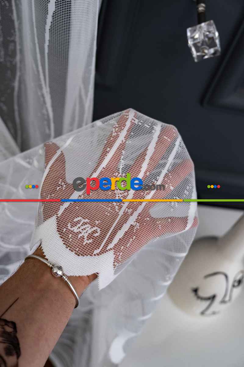 Salon Tül - Taç Es Ütü İstemez Tül Sade S Model Spor Tasarım Model Tül