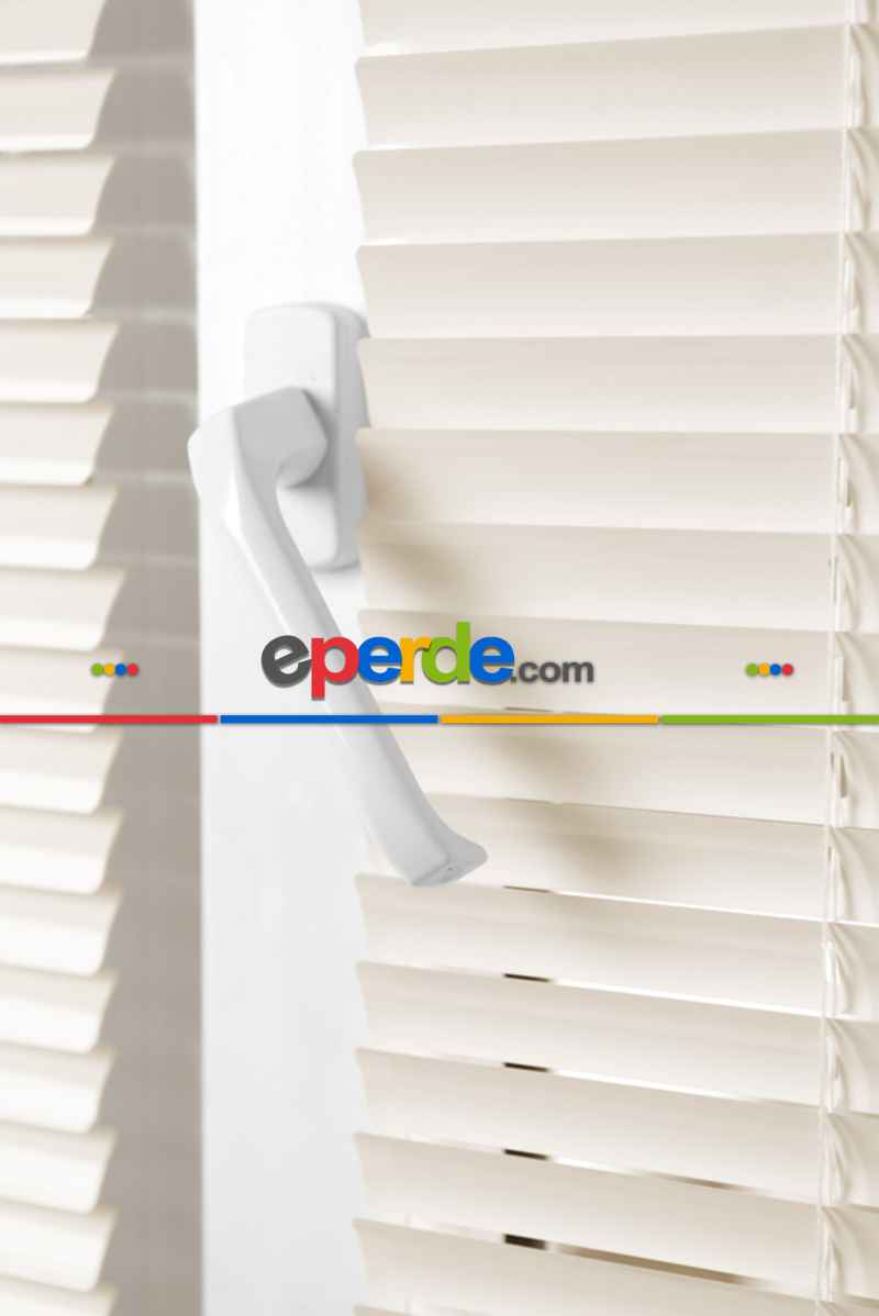 Ekru - Alüminyum Jaluzi Perde - 25mm Kalınlığında- Krem Açık