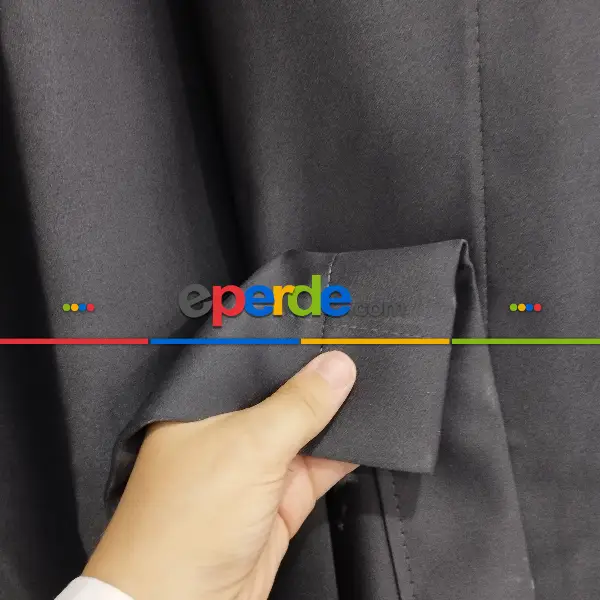 Yatak Odası - Geniş Enli Blackout Karartma Perdeler 33 Renkli - Siyah Krem Kahve Antrasit Mavi Perdeler