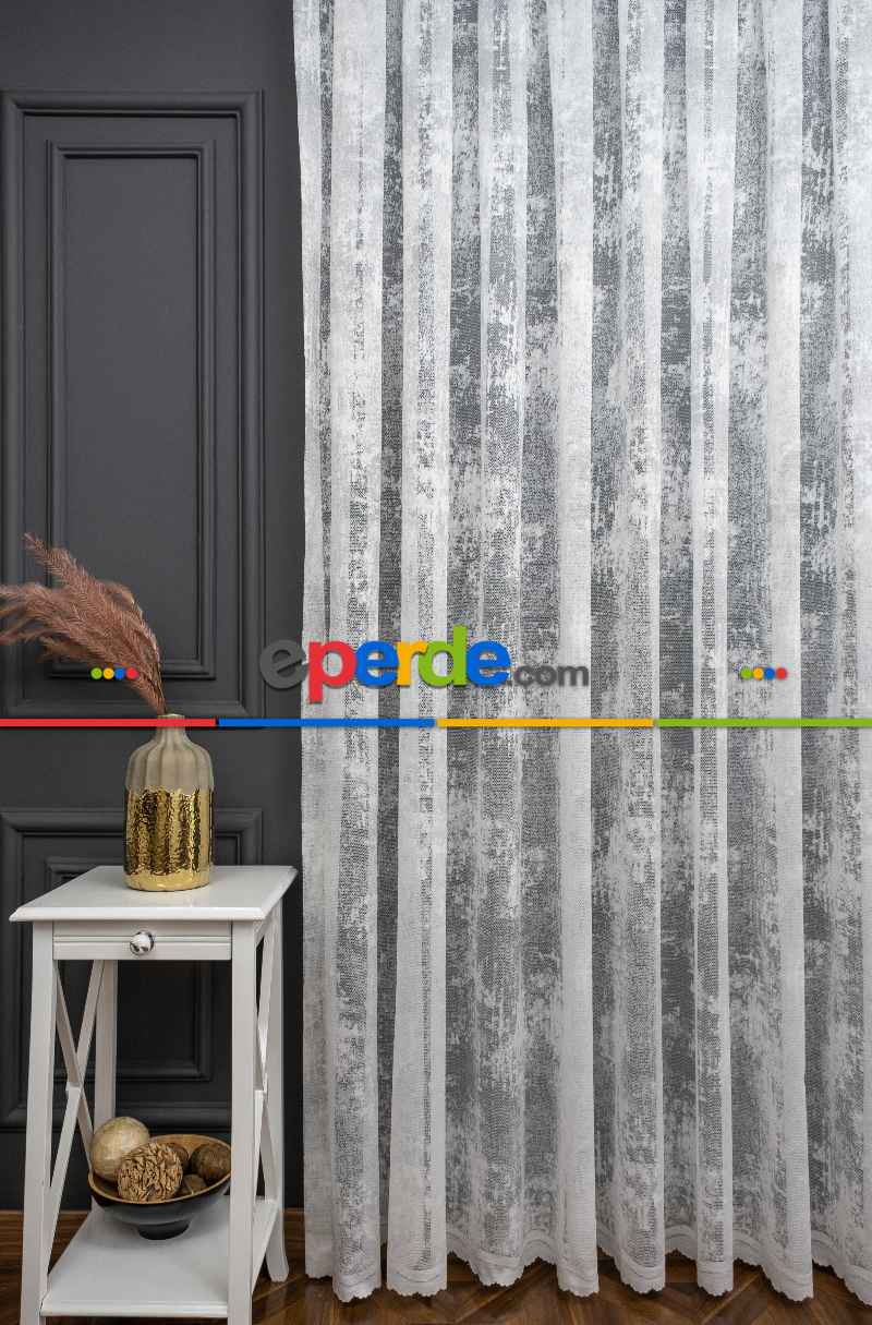 Bulut Tül Exculusive Micro Örgü Tül Perde Beyaz