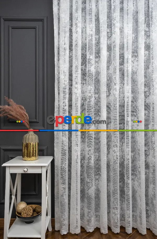 Bulut Tül Exculusive Micro Örgü Tül Perde Beyaz