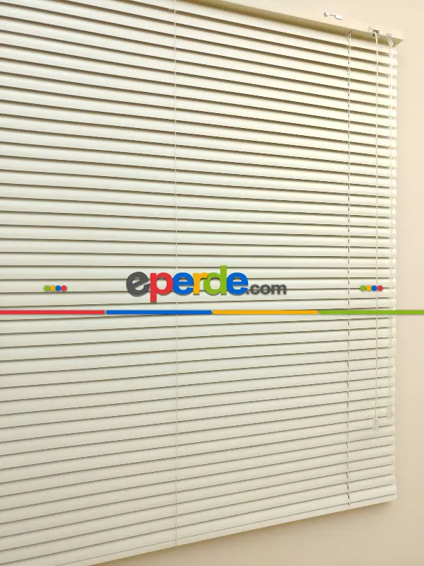 Ekru - Alüminyum Jaluzi Perde - 25mm Kalınlığında- Ekru