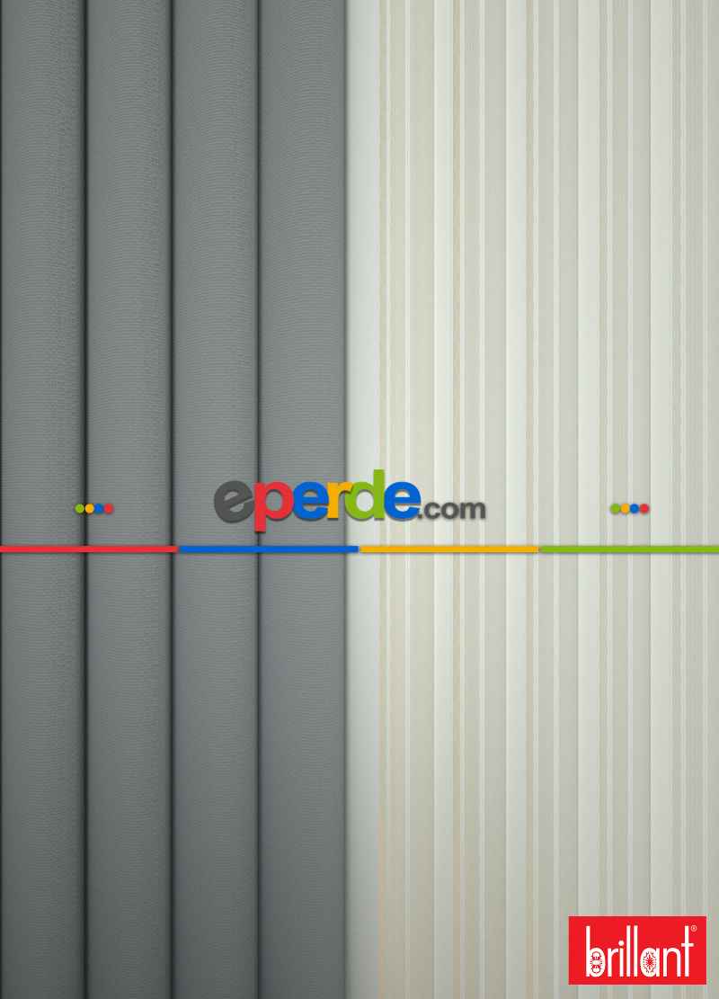 Brillant Akıllı Tül Perde Gri Renkli Tül Dikey Zebra Perde Düz 1. Kalite