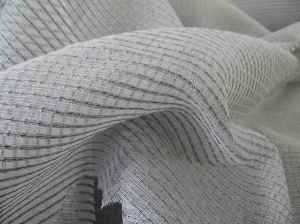 Mutfak - Çizgili Tül Perde - Açık Gri- Gri Açık