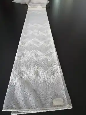 Br Zikzak Tfs İşlemeli Brode Tül Perde - Ekru