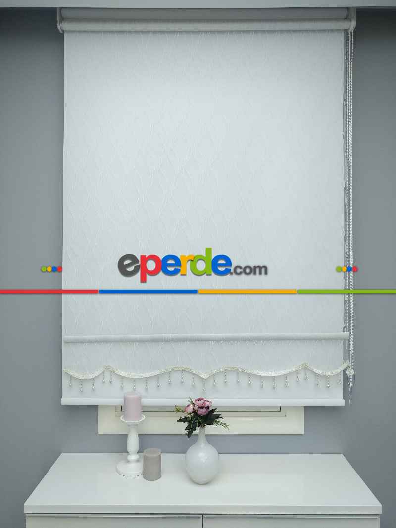 Kampanyalı Fiyat Çiftli Sistem Tül Ve Stor Perde - Ekru Renk