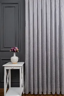 Yatak Odası - Açık Gri Renkli Kedi Tırmalamalarına Dayanaklı Tül Perde