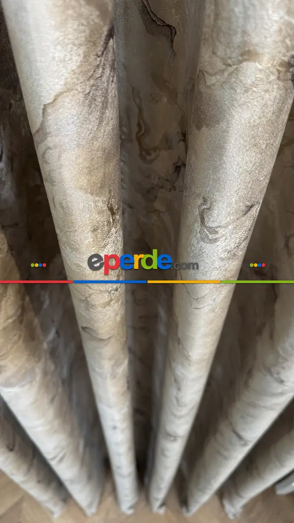 Bej İthal Kadife Fon Perde