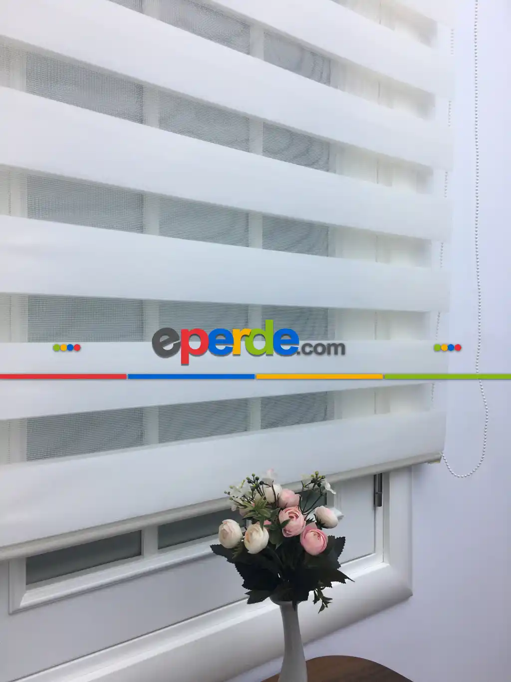 Zebra Perde - Krem 427-08- Krem