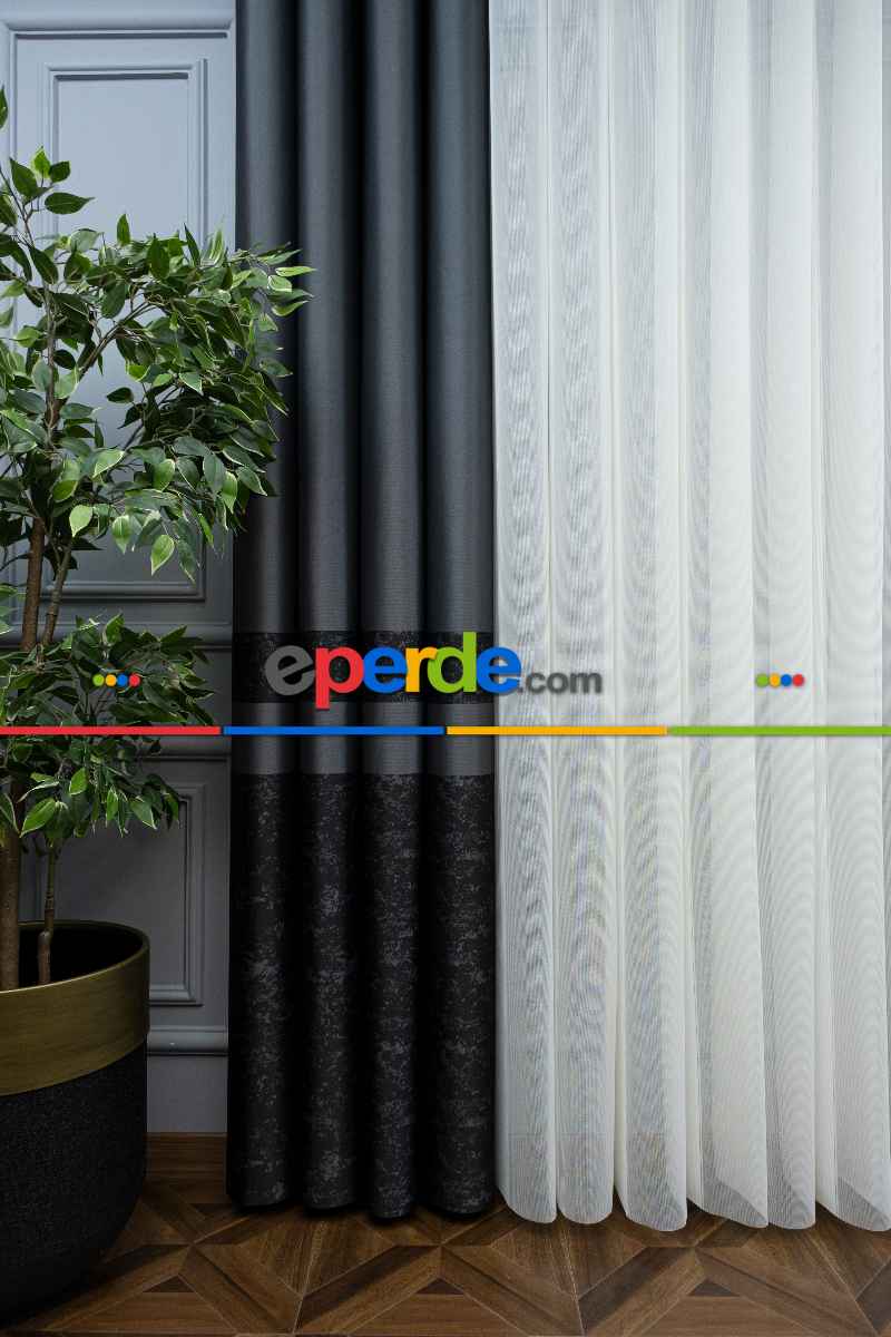 Lens Akıllı Dikey Tül Perde-14- Çok Renkli 2