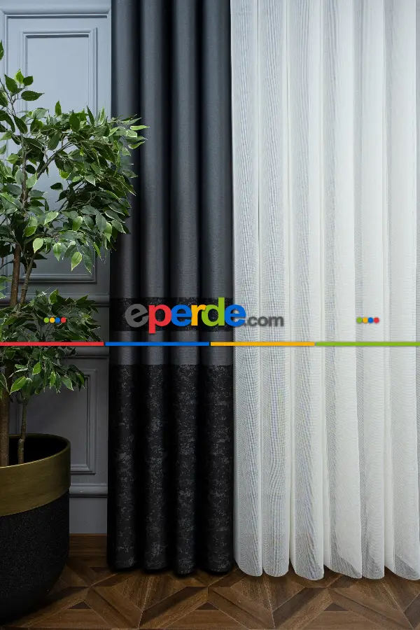 Lens Akıllı Dikey Tül Perde Bulut-14- Çok Renkli 2