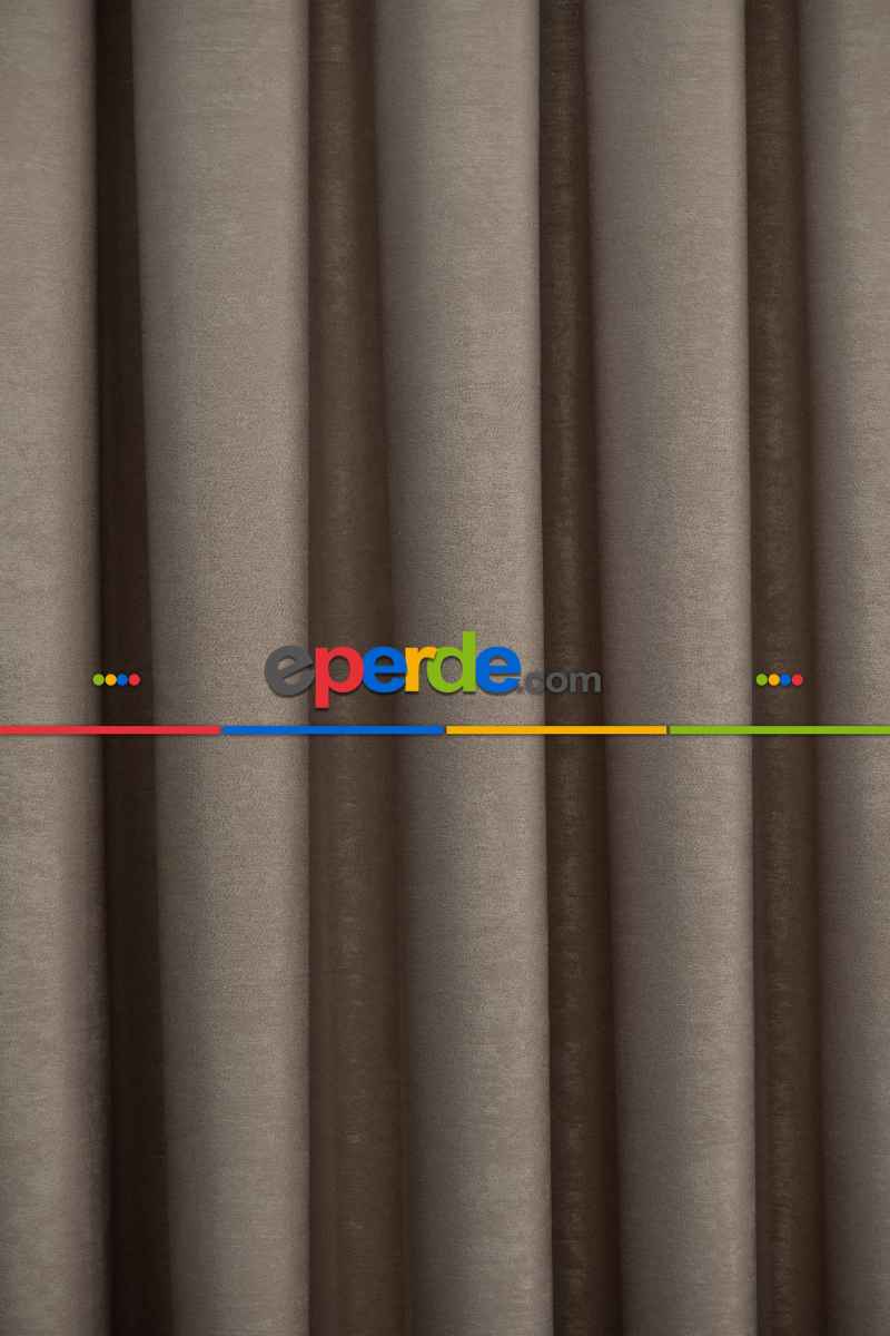 Salon - Soft Bej Fon Perde Dökümlü En - Bej