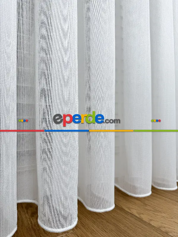 Mutfak Brillant Tül Perde, Premium Seri, Kurşunlu Tül