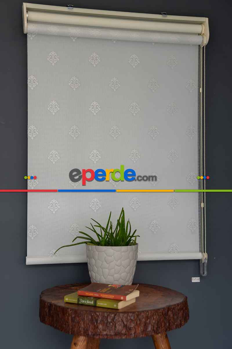 Halim Perdesan Dacuz-95 Beyaz Renk Etekli Veya Eteksiz Çift Mekanizmalı Tül Stor Perde