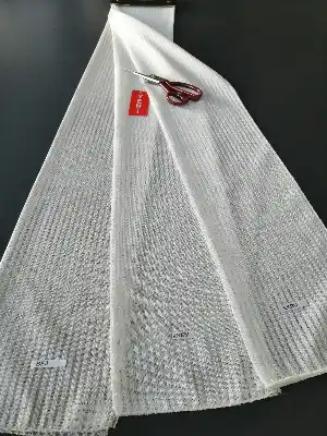 Balık Sırtı Dokuma Kurşunlu Tül - 3 Renk ( Ekru-krem-bej)