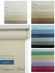 Düz Stor Perde Pvc Pastel Serisi - Yıkanabilir Stor- Siyah-gri-antrasit-krem-bej-ekru-kahve