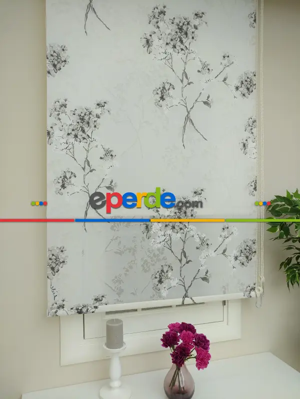 Yakma Tül Stor Çiftli Sistem Tülü - 2021 Özel Seri- Siyah-gri-füme-antrasit-beyaz-gri Açık