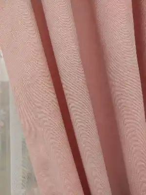 Açık Pudra Fon Perde- Pudra