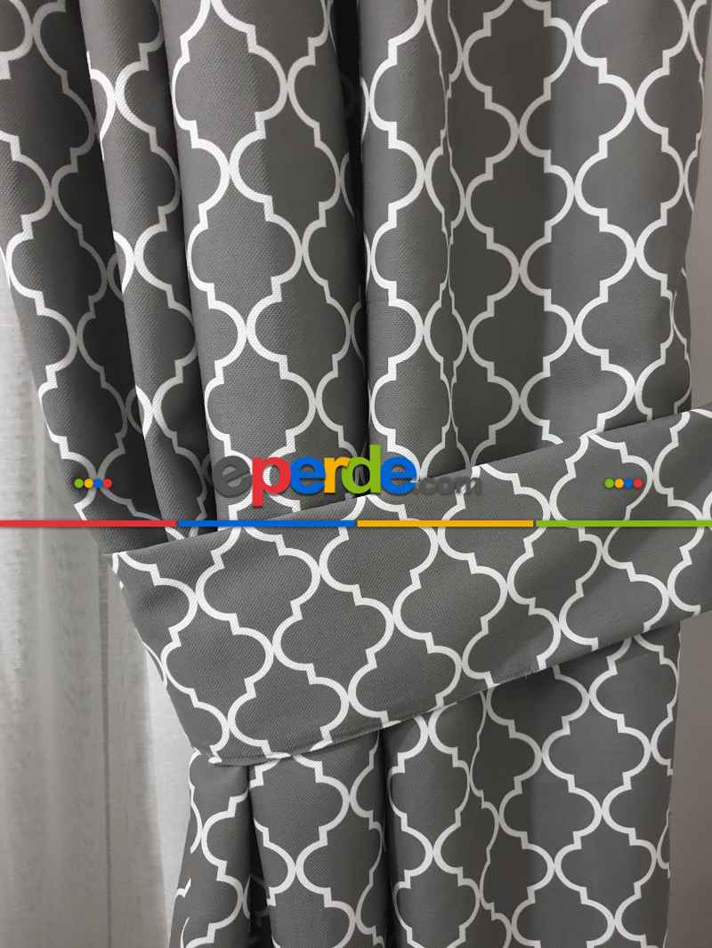 Ottoman Desenli Fon Perde Evm1926 Kumaşı Kalındır Duck Bezi Değildir