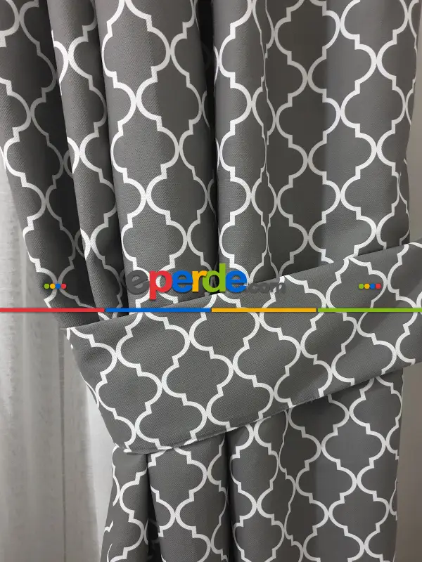 Ottoman Desenli Fon Perde Evm1926 Kumaşı Kalındır Duck Bezi Değildir