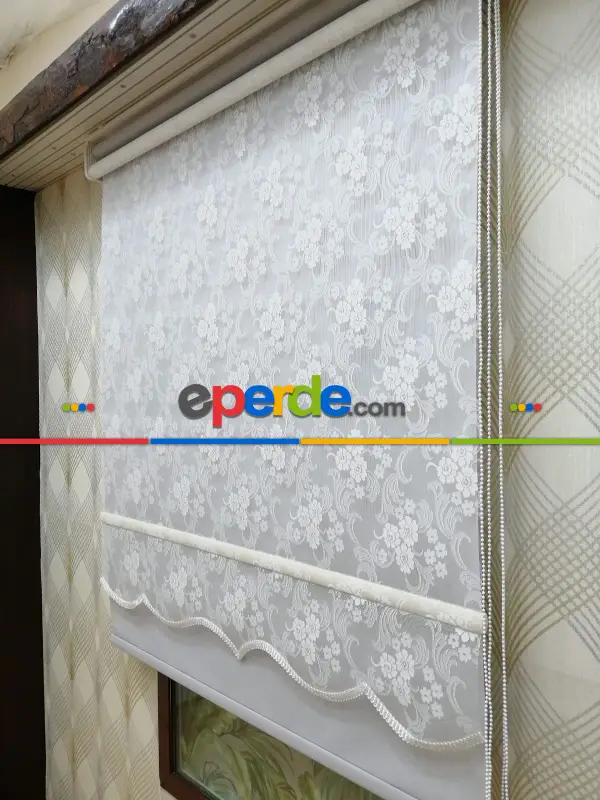 Çifli Sistem Tül Ve Stor Perde Bdz ( 818 )- Beyaz