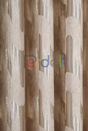 Avantgarde Krem Dalgalar Desenli– Modern Jakar Dokuma Fon Perde