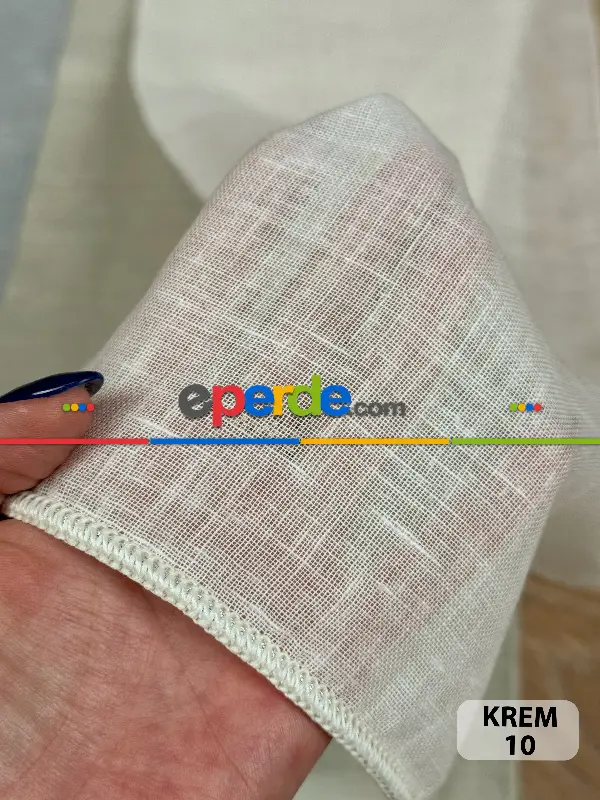 Yatak Odası - 5 Renk İpek Keten Tül Perde, Premium Seri, Kurşunlu Tül