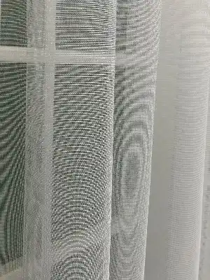 Etek Ucu Desenli Özel Örme Dokulu Kruvaze Tül Perde 100% Orjinal Ürün- Ekru