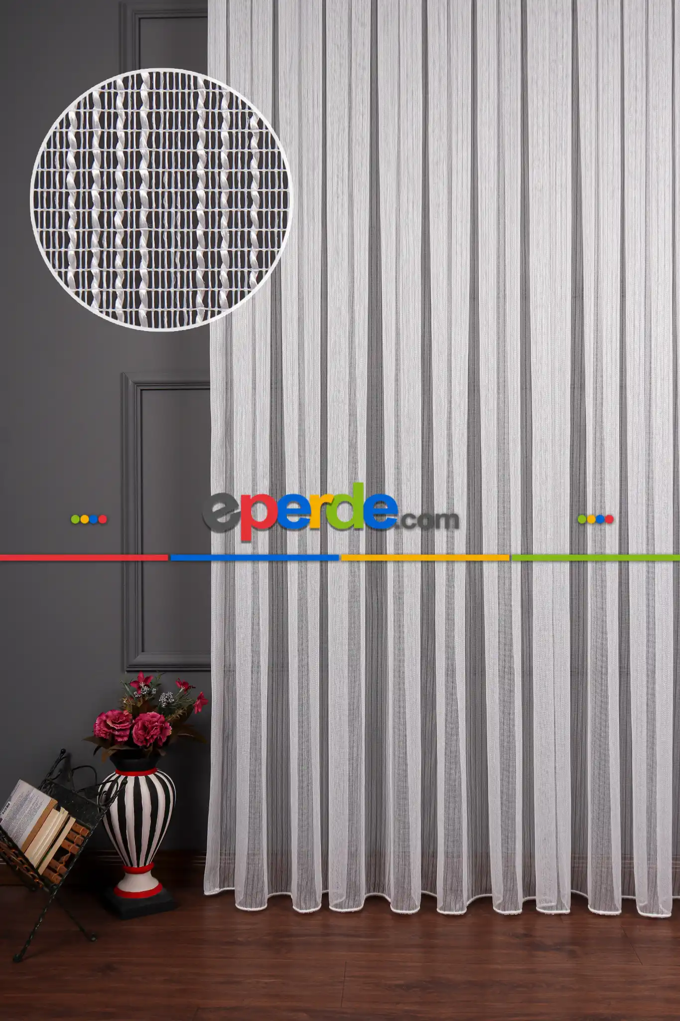 Çelik Armür Düz Tül Perde Akdz 994