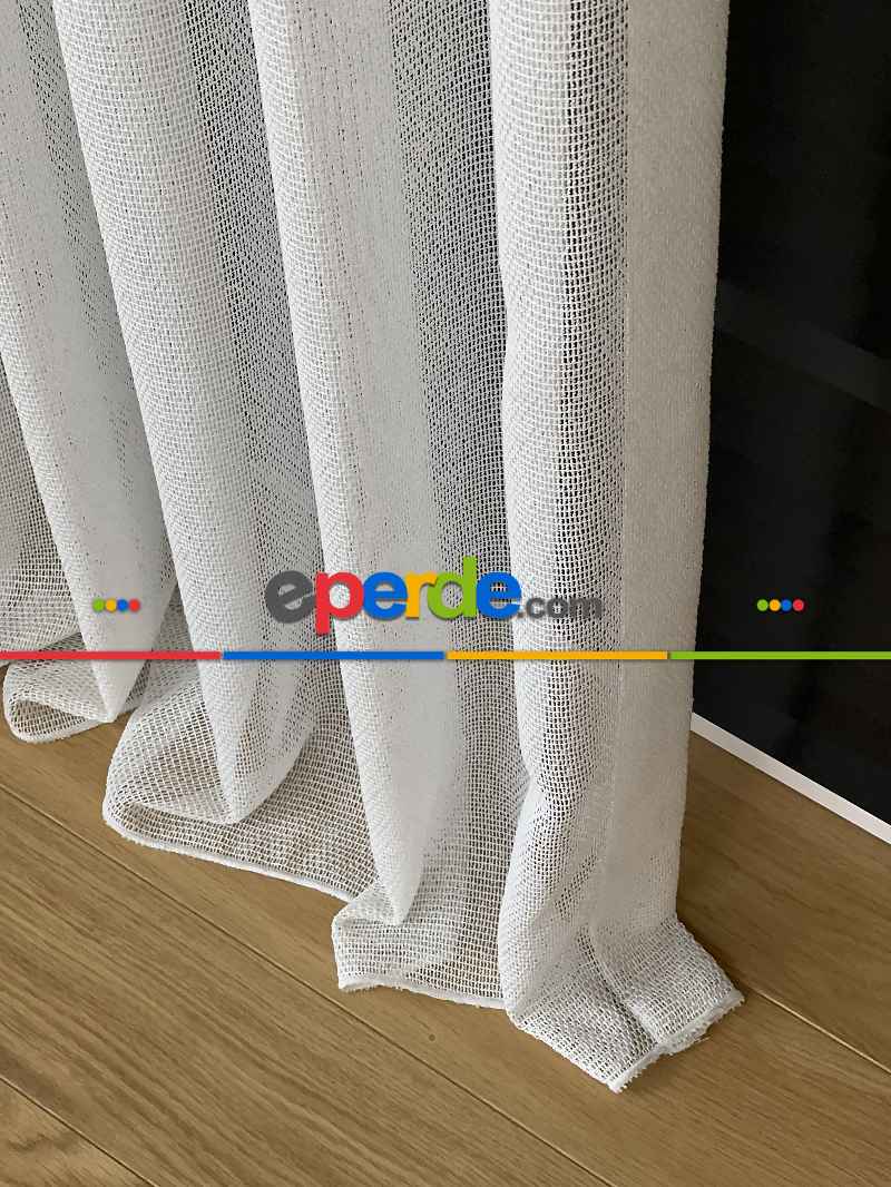 Genç Odası Düz Tül Perde Premium Serisi - Hafif File Tül - Ekru Renk - Ürün Videosu Açıklamada Vardır