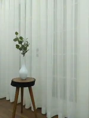 Ekru Tergal Düz Tül (geniş En:280cm) Etek Katlamalı- Ekru