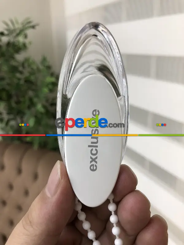 Salon Zebra Perde - Yüksek Kalite Plise Zebra Perde - Ekru Renk- Ekru