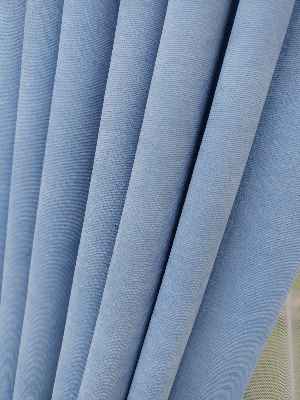 Mavi Düz Sade Fon Perde Dökümlü (  Dökümlü Fon )- Mavi Açık