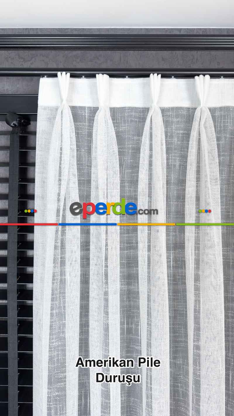 Mutfak - Natural Keten Tül Birinci Kalite İplikten Özel Üretilmiştir Ütü İstemez