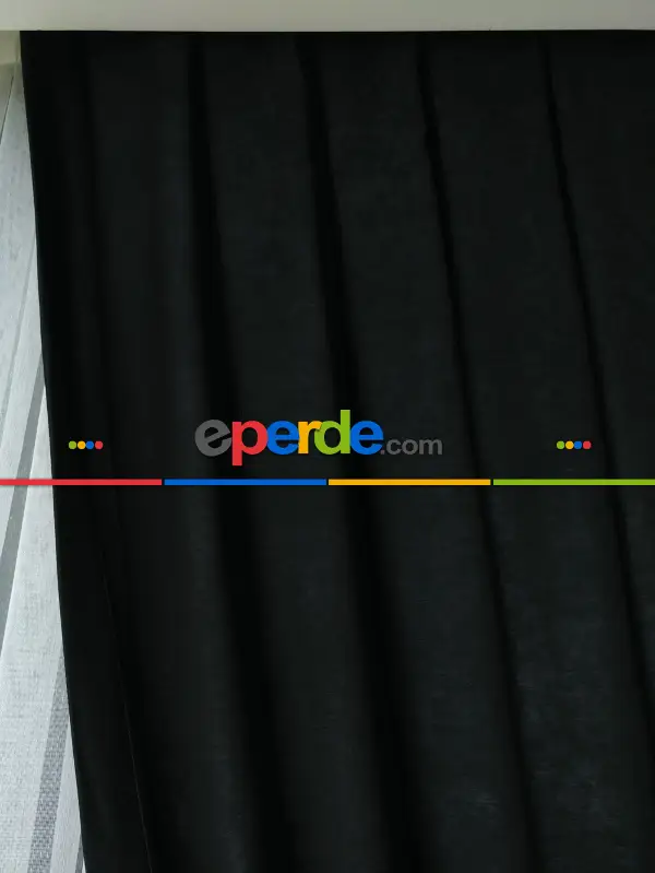 Yatak Odası - Soft Fon Perde- Siyah