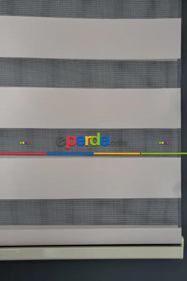 Halim Perdesan Ba-06 Pudra Renk Etekli Veya Eteksiz Zebra Stor Perde