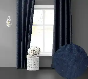 Uzay Mavisi Ada Fon Perde 51 Renk Seçeneği 150x260 Perle Home Daily Series 150cm X 260cm 