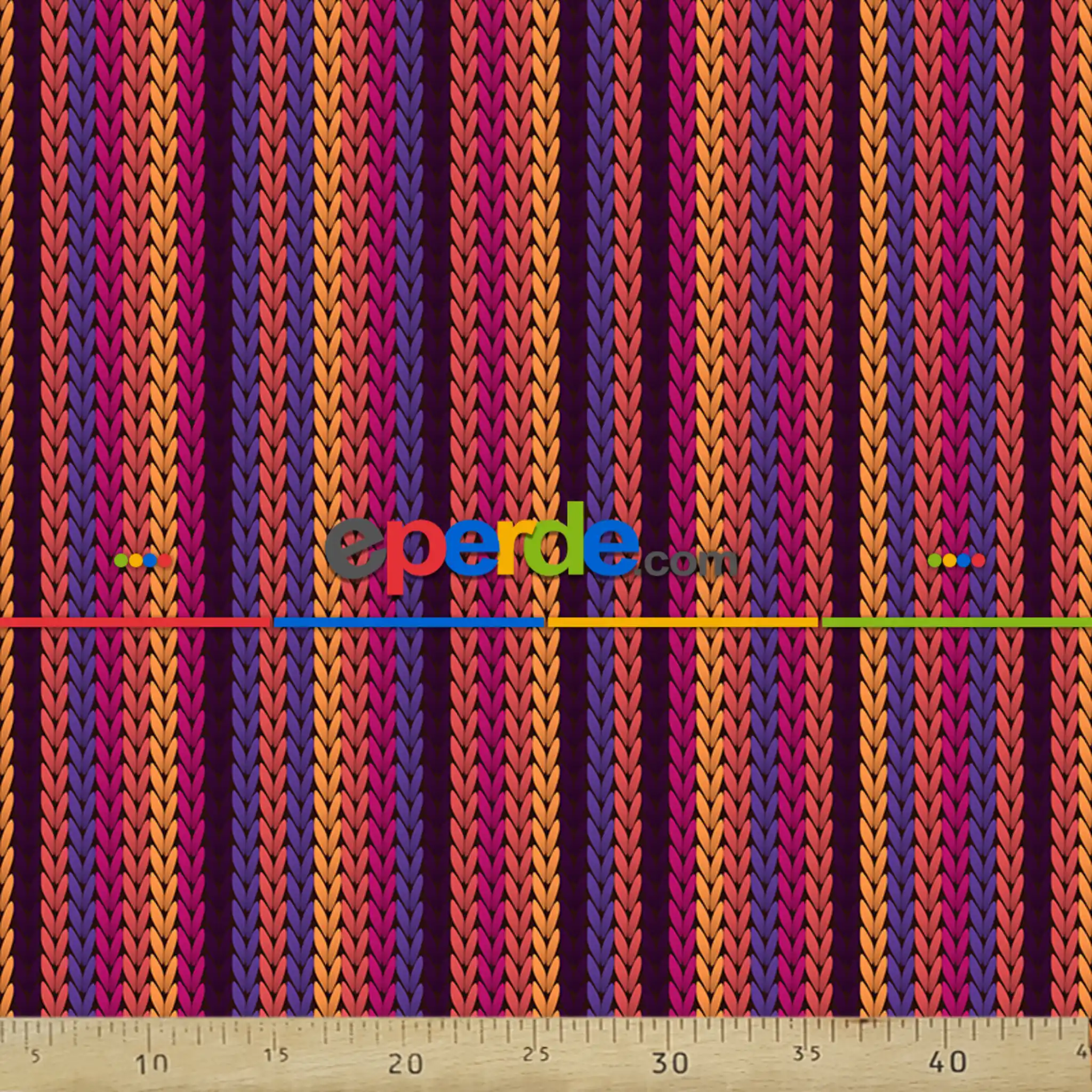 Çizgi Desenli Fon Perde Evm558kumaşı Kalındır Duck Bezi Değildir- Mavi-Sarı-Mor-Gül Kurusu-Fuşya