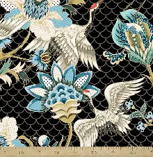 Kuş Desenli Fon Perde Evm564 Kumaşı Kalındır Duck Bezi Değildir- Siyah-Gri-Füme-Antrasit-Kırmızı-Beyaz-Açık Yeşil-Mavi Açık