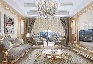 Drape Dar Bant Kadife Bantlı Şelale Ay Model İp Perde Krem- Krem