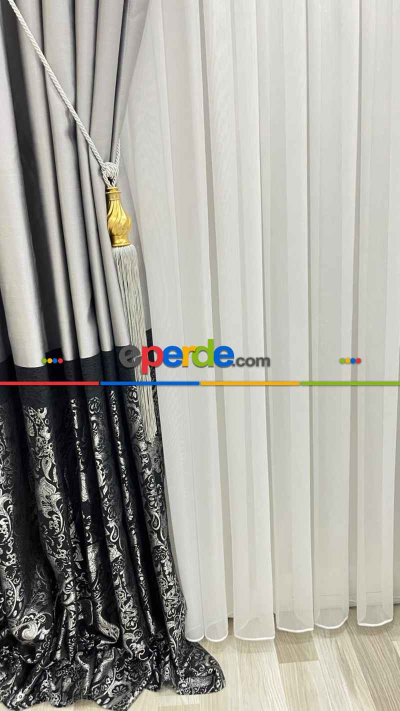 İpek Bambu Ultra Ağır Gramajlı 1/3 Sık Kat Pileli Ütü İstemeyen Tül Perde