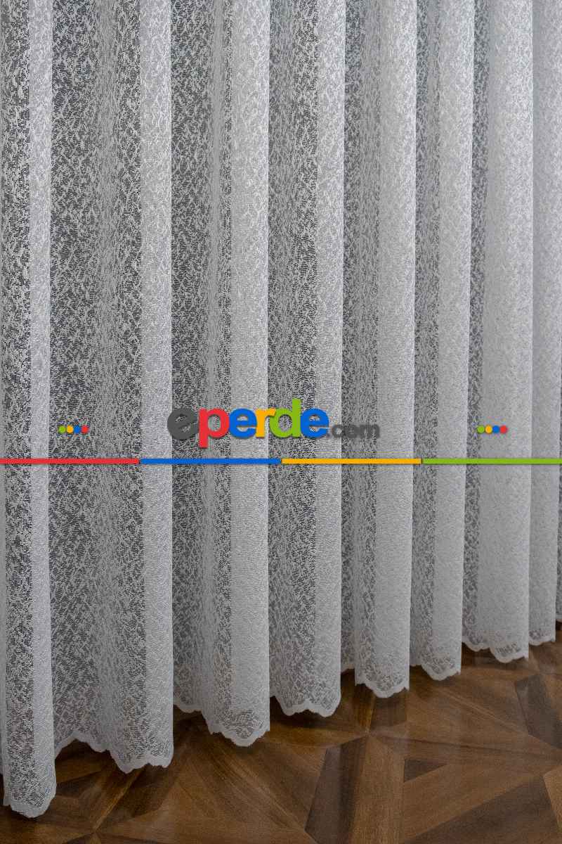 Taç İlizyon Model Tasarim Yeni Moda Tasarım Beyaz Renk Tül Ütü İstemez