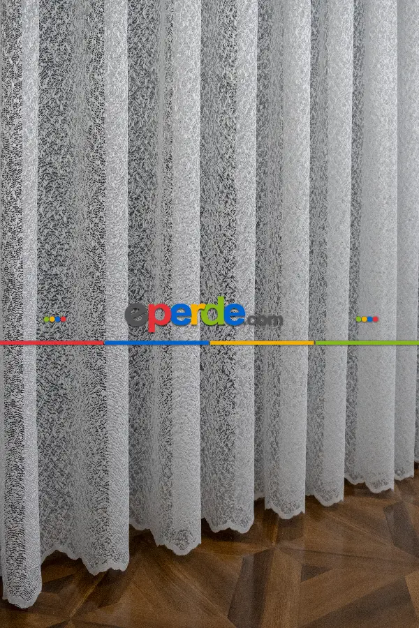 Taç İlizyon Model Tasarim Yeni Moda Tasarım Beyaz Renk Tül Ütü İstemez